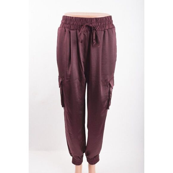 Joe's Jeans Darya Jogger Pants Cargo Womens S Drawstring Waist Zinfandel NWT - Picture 2 of 9